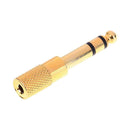 6.35mm 1/4 inch Male to 3.5mm 1/8 inch Female Stereo Lengthen Audio Adapter A
