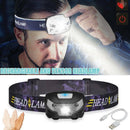 USB Rechargeable LED Headlamp Headlight Head Lamp Torch Flashlight Waterproof Y