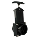 50mm RV Camper Drain Sewer Waste Valve Waste Dump Valve Assembly Black Plastic