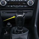 Carbon Fiber Interior Gear Shift Knob Cover Trim For Mazda CX-5 2017 Accessories