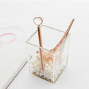 Deluxe Acrylic Design Soft Contact Square Pen Pencil Ruler Holder Cup Deskt