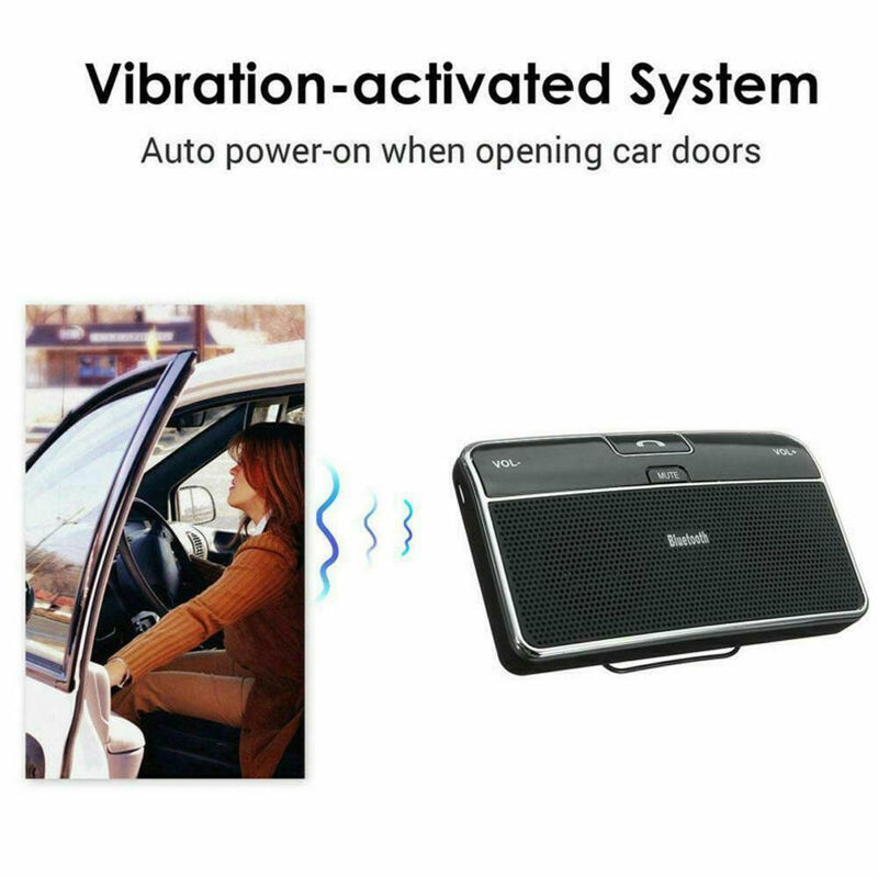 168 Wireless Bluetooth Handsfree Speaker Phone MP3 Car Kit Sun Visor Clip Drive