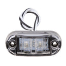 10 Pieces Waterproof White 2 LED Side Marker Indicator Lights Truck Trailer