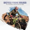 Pull Button Bike Phone Holder Silicone Adjustable Bicycle Handlebar Bracket A