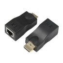 Fast Male to Female HDMI Extender Cat-5e/6 Cable Adapter For Transmission 1080P