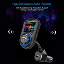 G45 Bluetooth Handsfree Car Kit FM Transmitter MP3 Player QC3.0 USB Charger