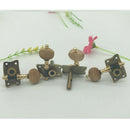 4x Acoustic Guitar Tuning Peg with Wooden Buttons for Folk Guitar Accessory