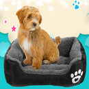 Pet Sofa Dog Bed Doghouse Warm Sleeping Cushion for Pet Supplies (Black L)