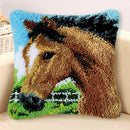 Embroidery Horse DIY Latch Hook Rug Kits for Beginners Adults 43x43cm