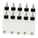 10x Spare Tattoo Paint Airbrush Ink Bottles LDPE Temporary Tattoo 60ml