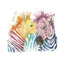 Color Zebra Iron On Patches Washable Heat Transfer Stickers Clothes AppliqueME