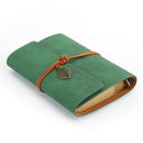 Retro Notebook String Loose-leaf Sketchbook Students Stationery (Green) A