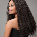 Black Long Curly Hair African Small Fluffy Hair Wig Human Hair Wigs Women R
