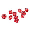 20 Pack Clear D10 Dice 10 Sided Dice for D&D RPG MTG Accessories Green&Red
