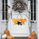 Halloween Ornaments Letter The Witch Is In Hanging Decoration Indoor/Outdoo P7U4