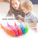 Simulation Swimming Electric Fish Kids LED Lighting Music Toys Color Random A