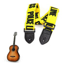 Adjustable Polyester Guitar Belt with PU Leather Ends W Guitar Electric J4I H8L6