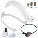 Electric Scooter Rear Fender Support Taillight Set for M365 Scooter (White) A