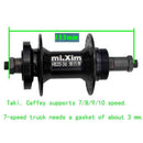 Mi.Xim Mountain Mtb Bicycle Front Rear Hub Bicycle Parts Disc Brake Beard H