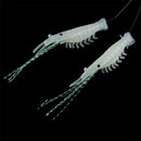 5pcs Luminous Shrimp Baits Fishing Lure Single Hook Tackle Crank Fish Tool Hot