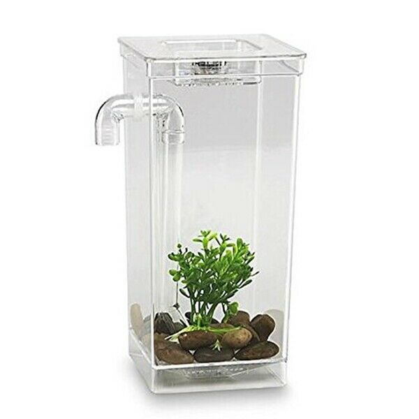 LED Mini Fish Tank Aquarium Self Cleaning Fish Tank Bowl Convenient Desk Aq