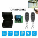 DC12V 1CH Relay Receiver RF Transmitter 433Mhz Wireless Remote Control Switch^^