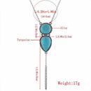 Boho Turquoise Hand Harness Bracelet Bangle Slave Chain Link Finger Ring Br