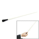1pc Black ABS Handle Musical Music Conductor Baton Gift White 39CM lengt %x