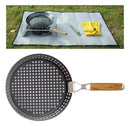 Folding Handle Grip Grill or BBQ Hot Plate Pans, Cooking Tools Baking Mold Tray