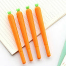 50Pcs Vegetables Cute Carrot Pen Cartoon Gel Pen Black Ink X6R6