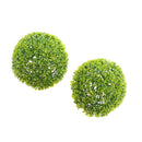 Round Artificial Faux Potted Home Decor Topiary Plants Ball Green 27cm