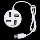 Usb2.0 Hub Hub One For Four Usb Ports Round Usb Hub Splitter C4B6