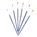 6Pcs/Set watercolor paint brushes flat Nylon hair painting brush set art sup ï¼W