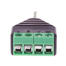 10x3.5mm 1/8" TS Mono Male Plug to AV 2 Pin Connector Headphone Jack
