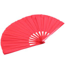 Bamboo structure of Kung Fu Tai Chi Wushu martial arts hand Fan Red Z7S8