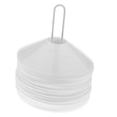 50 Pieces Sport Soccer Mini Disc Cones Football Agility Training Aids White