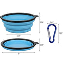 Collapsible Dog Bowl [6-Pack] Travel Portable Dog Bowl(12Oz)Silicone Foldab