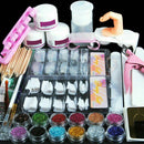 Acrylic Nail Kit Powder Gel Tools Manicure Tips Extension Glitter Decoration DIY