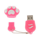 Cute Paw Shape Memory Stick USB 2.0 Flash Drive Thumb Disk Pink 16G