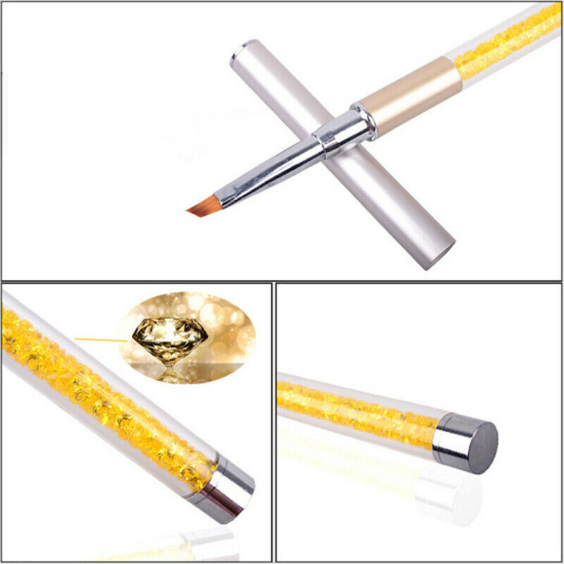 5pcs UV Gel Nail Art Tips Crystal Acrylic Painting Drawing Polish Brush Pen Set