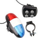 6 LED 4 Tone Sounds Bike Horn Bell Police Car Light Electronic Horn Siren