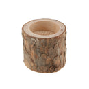 Tree Stump Candle Holder Tea Light Candlestick Decorative Church 5cm