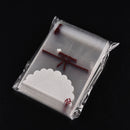 Wholesale 100ps white lace Self Adhesive Lots DIY Jewelry Seal Plastic Bags TO S