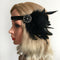 Womens Feather Headband Gatsby 20s Flapper Beaded Fascinator Wedding Bridal