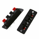 Single Row 4 Position Cable Clip Socket Push Type Speaker Terminals 5PCS Z2A2