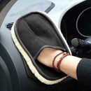 23*15cm Car Wash Cleaning Glove Mitt Truck Motorcycle Washer Soft Care Brus B7L6