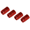 4 Pcs Hexagon Alloy 7mm Thread Car Tyre Tire Valve Stem Caps Covers Burgund