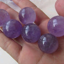 2* Natural Amethyst Quartz Stone Sphere Crystal Fluorite Ball Healing Gemsto Gw