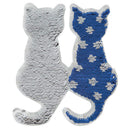 Cat Design Reversible Change color Sequins Sew On Patches For Clothes DIY XUZ