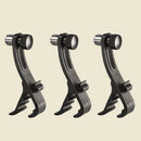 Drum Microphone Clips, 3Pcs Adjustable Plastic Shockproof Drum Rim Clamp